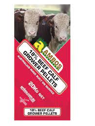Ambos 18% Beef Calf Grower Pellets 20kg