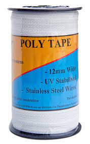 Thunderbird Poly Tape 12mm White 200m